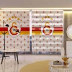 Galatasaray Desenli Baskılı Zebra Perde ZEBRA-BZP70100