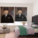 Atatürk Baskılı Zebra Perde - Görsel 2