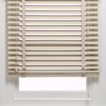 50 mm Krem Ahşap Jaluzi Perde Kurdele Merdivenli AJ555K