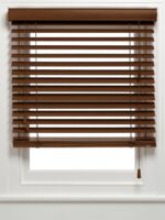 50 mm Spruce Ahşap Jaluzi Perde İp Merdivenli AJ565