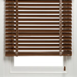 50 mm Spruce Ahşap Jaluzi Perde Kurdele Merdivenli AJ565K