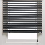 50 mm Anthratic Ahşap Jaluzi Perde İp Merdivenli AJ575