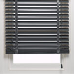 50 mm Anthratic Ahşap Jaluzi Perde Kurdele Merdivenli AJ575K