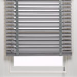 50 mm Koyu Gri Ahşap Perde Kurdele Merdivenli AJ595K