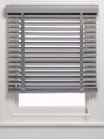 50 mm Koyu Gri Ahşap Perde Kurdele Merdivenli AJ595K