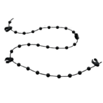 Kumaş Dikey Perde 89 mm Etek Zinciri siyah - Görsel 5