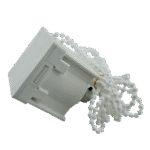 50mm Ahşap Jaluzi Redüktörlü Zincir Mekanizma Beyaz - Görsel 9