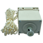 50mm Ahşap Jaluzi Redüktörlü Zincir Mekanizma Krem - Görsel 4