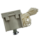 50mm Ahşap Jaluzi Redüktörlü Zincir Mekanizma Krem - Görsel 6