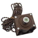 50mm Ahşap Jaluzi Redüktörlü Zincir Mekanizma Kahverengi - Görsel 9