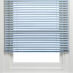 Simli Mavi Düz Alüminyum Jaluzi P491