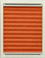 Turuncu Kasalı Plise Perde PLS55K