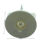 38'lik Dikdörtgen Pimli Krem Boru Sonu Tıpası - Görsel 6