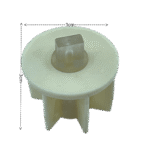 32 lik Dikdörtgen Pimli Krem Boru Sonu Tıpası - Görsel 11