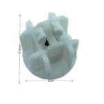 32 lik Yuvarlak Pimli Krem Boru Sonu Tıpası - Görsel 9