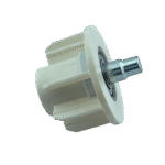 45 lik Bilyeli Yuvarlak Demir Pimli Krem Boru Sonu Tıpası - Görsel 7