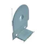 32 lik Beyaz Yaylı Stor Perde ve Projeksiyon Perde Boru Sonu Dişi Metal Ayak - Görsel 11