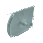 Kapalı Kasa Perde Kare Tıpalı Küçük Kutu Beyaz Sağ Kapak - Görsel 10