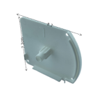 Kapalı Kasa Perde Kare Tıpalı Küçük Kutu Beyaz Sol Kapak - Görsel 10