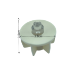 38'lik Jumbo Mekanizma Şeffaf Yuvarlak Pimli Krem Boru Sonu - Görsel 11