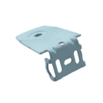 Dar Kasa Yuvarlak Delikli Uzun Beyaz Boyalı Metal Ayak - Görsel 9