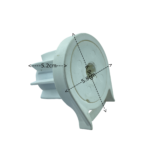 38'lik Beyaz Zincir Mekanizma Kare Tıpalı ve Mandallı Plastik Ayaklı Takım - Görsel 8