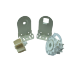 38' lik Kısa Metal Ayaklı Stor Perde Mekanizması Krem - Görsel 3