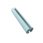 Stor Perde Büyük Yuvarlak Beyaz Alüminyum Etek Çıtası - Görsel 2