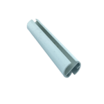 Stor Perde Büyük Yuvarlak Beyaz Alüminyum Etek Çıtası - Görsel 3