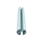 Stor Perde Büyük Yuvarlak Beyaz Alüminyum Etek Çıtası - Görsel 5