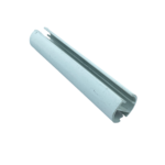 Stor Perde Büyük Yuvarlak Beyaz Alüminyum Etek Çıtası - Görsel 7