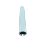 Stor Perde Küçük Yuvarlak Beyaz Alüminyum Etek Çıtası - Görsel 3