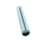 Stor Perde Küçük Yuvarlak Beyaz Alüminyum Etek Çıtası - Görsel 6