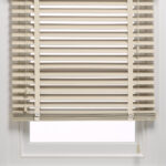 50 mm Krem TruWood Ahşap Jaluzi Perde Kurdele Merdivenli TRU110K