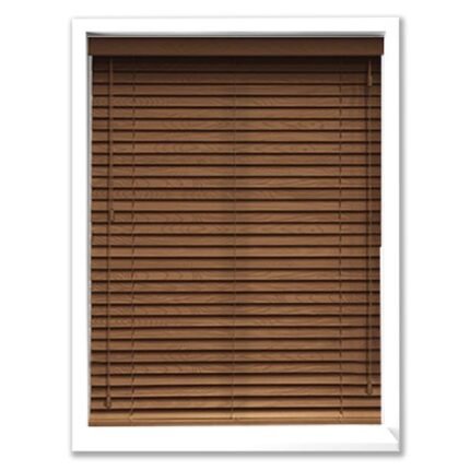 50 mm Spruce Ahşap Jaluzi Perde İp Merdivenli