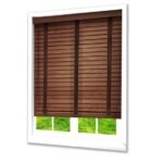 50 mm Spruce Ahşap Jaluzi Perde Kurdele Merdivenli - Görsel 2