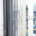 Arduvaz Gri, Gri ve Açık Gri Renkli Çizgili Dikey Tül Perde DT_14_13_12_02 - Görsel 5