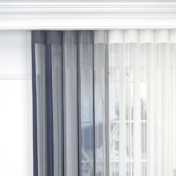 Arduvaz Gri, Gri ve Açık Gri Renkli Çizgili Dikey Tül Perde DT_14_13_12_02 - Görsel 6