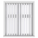 Beyaz Kumaş Dikey Perde 127mm DKP600