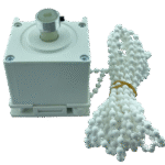 50mm Ahşap Jaluzi Redüktörlü Zincir Mekanizma Beyaz - Görsel 3