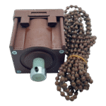 50mm Ahşap Jaluzi Redüktörlü Zincir Mekanizma Kahverengi - Görsel 4