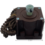 50mm Ahşap Jaluzi Redüktörlü Zincir Mekanizma Kahverengi - Görsel 2