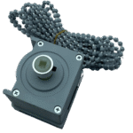 50mm Ahşap Jaluzi Redüktörlü Zincir Mekanizma Açık Gri - Görsel 9