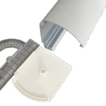 Kapalı Kasa Perde Kare Tıpalı Küçük Kutu Beyaz Sağ Kapak - Görsel 2