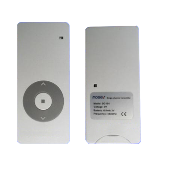 mosel_dc_104_kumanda_3 Mosel Motorlu Perde DC 168 1 Kanal Zaman Ayarlı Uzaktan Kumanda - Görsel 1