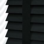 50 mm Koyu Gri Ahşap Perde Kurdele Merdivenli - Görsel 3