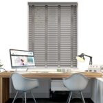 50 mm Lake Gümüş Gri Ahşap Jaluzi