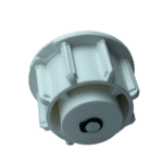 45'lik Bilyeli Yuvarlak Demir Pimli Beyaz Boru Sonu Tıpası - Görsel 2