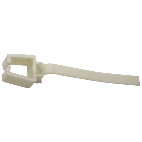 spy287 Rustik Perde Ray Kelepçesi Beyaz - Görsel 1