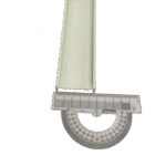 Stor Perde Alüminyum Geniş Kasa Krem Montaj Profili